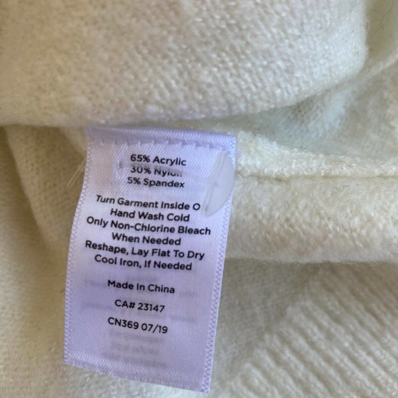 Talbots Sweater Knit Womens Sz S Petite Tie Neck Sequins Holidays Pullover. - Picture 6 of 9